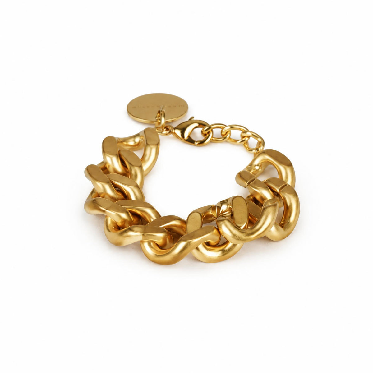 Vanessa Baroni armband, vintage gold – länkar i acetat - Modevillan