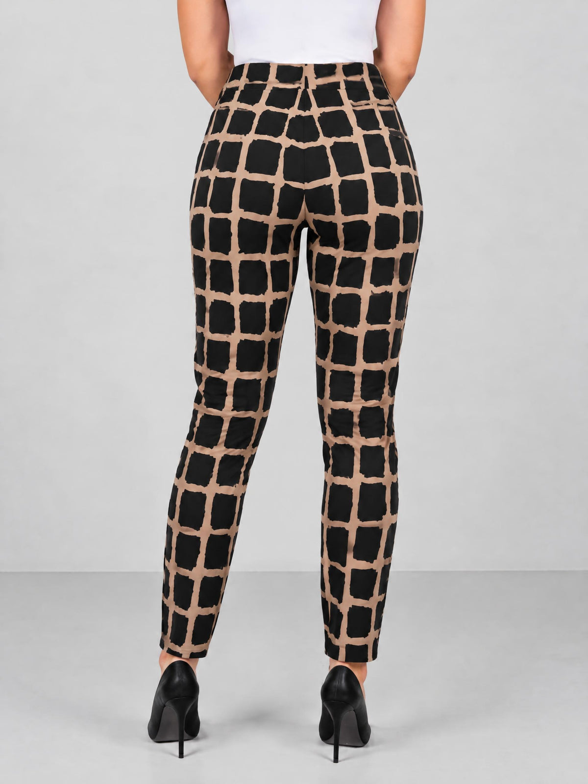 Joseph Ribkoff byxa, black beige – mönster - Modevillan