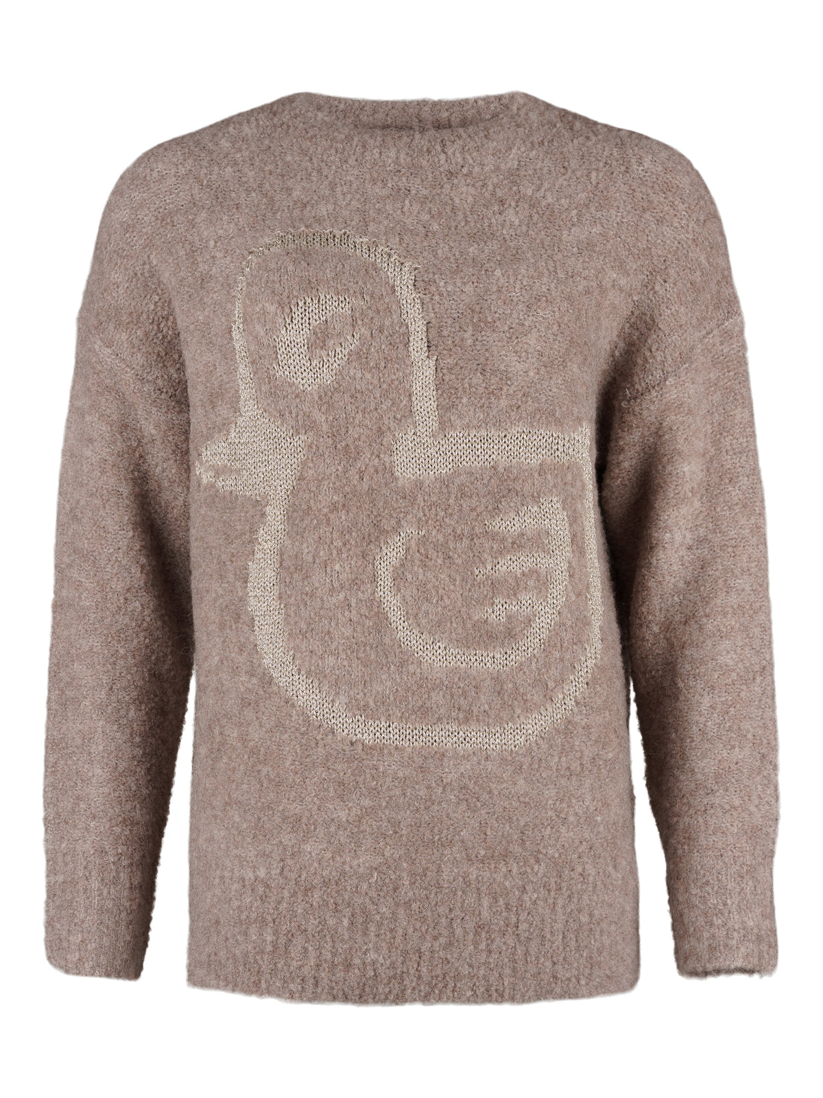 Six-O-Seven tröja, taupe – glittertråd - Modevillan