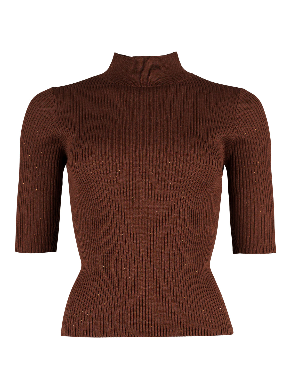 Marella topp, brown – insydda paljetter - Modevillan