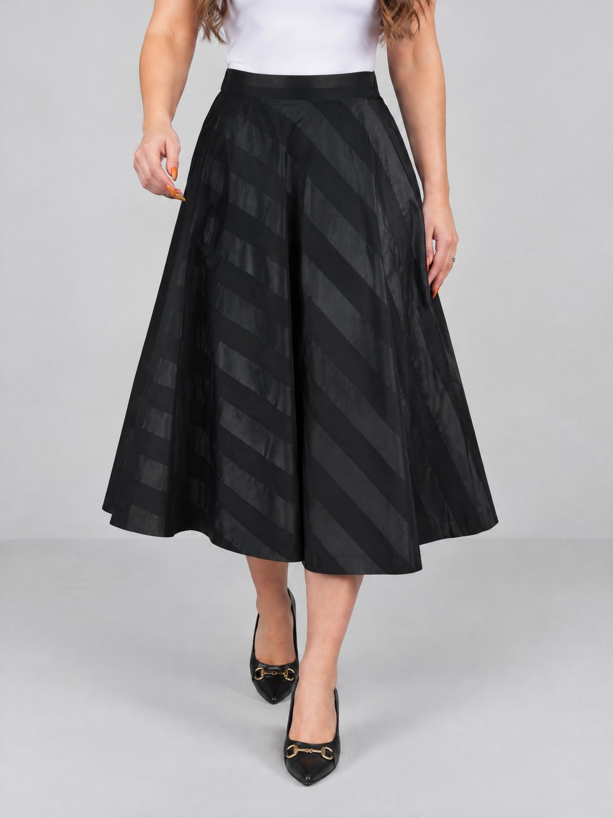 Access kjol, black – a-linje modell - Modevillan