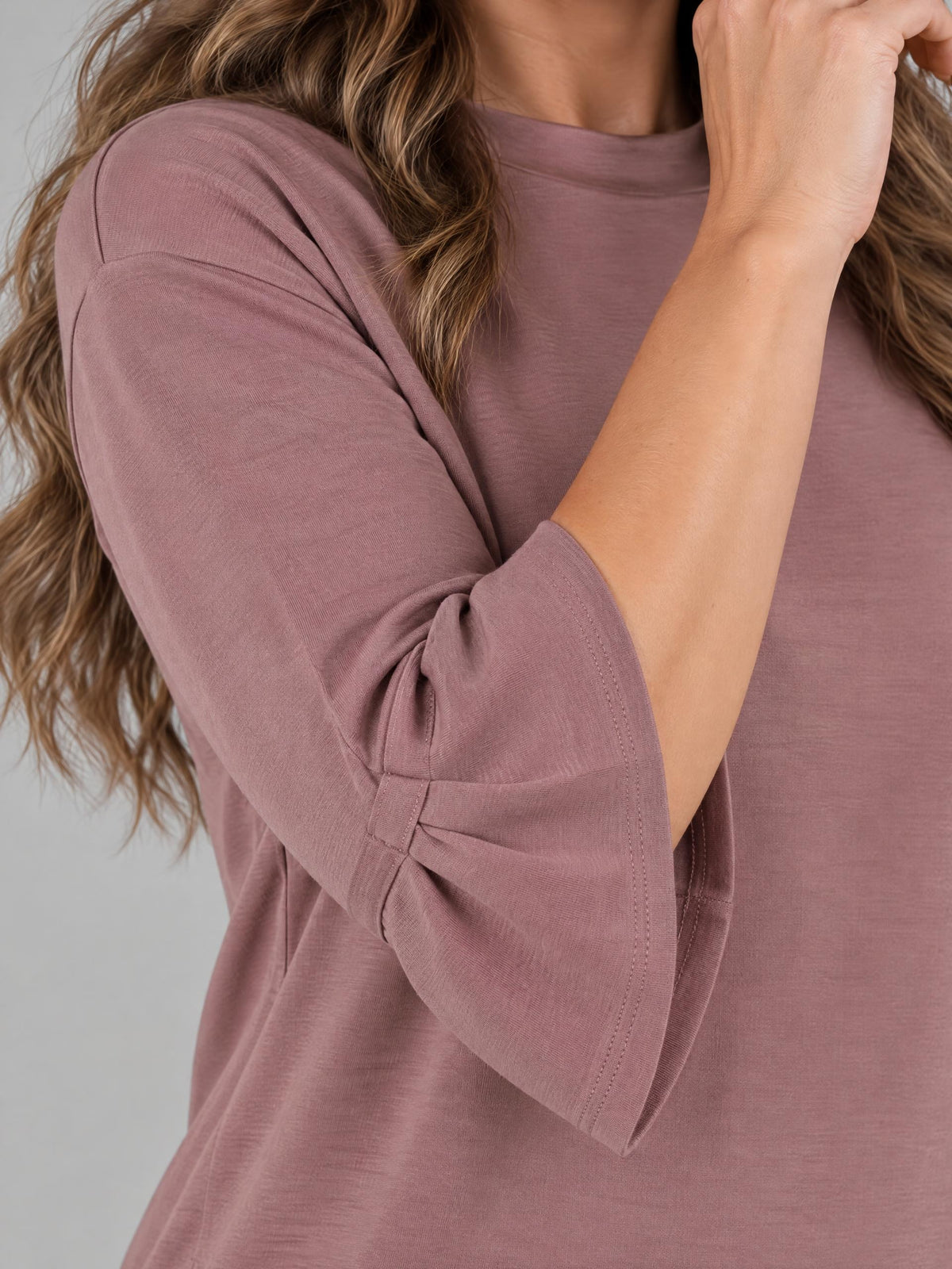 Betty Barclay topp, rose taupe – halvpolokrage - Modevillan