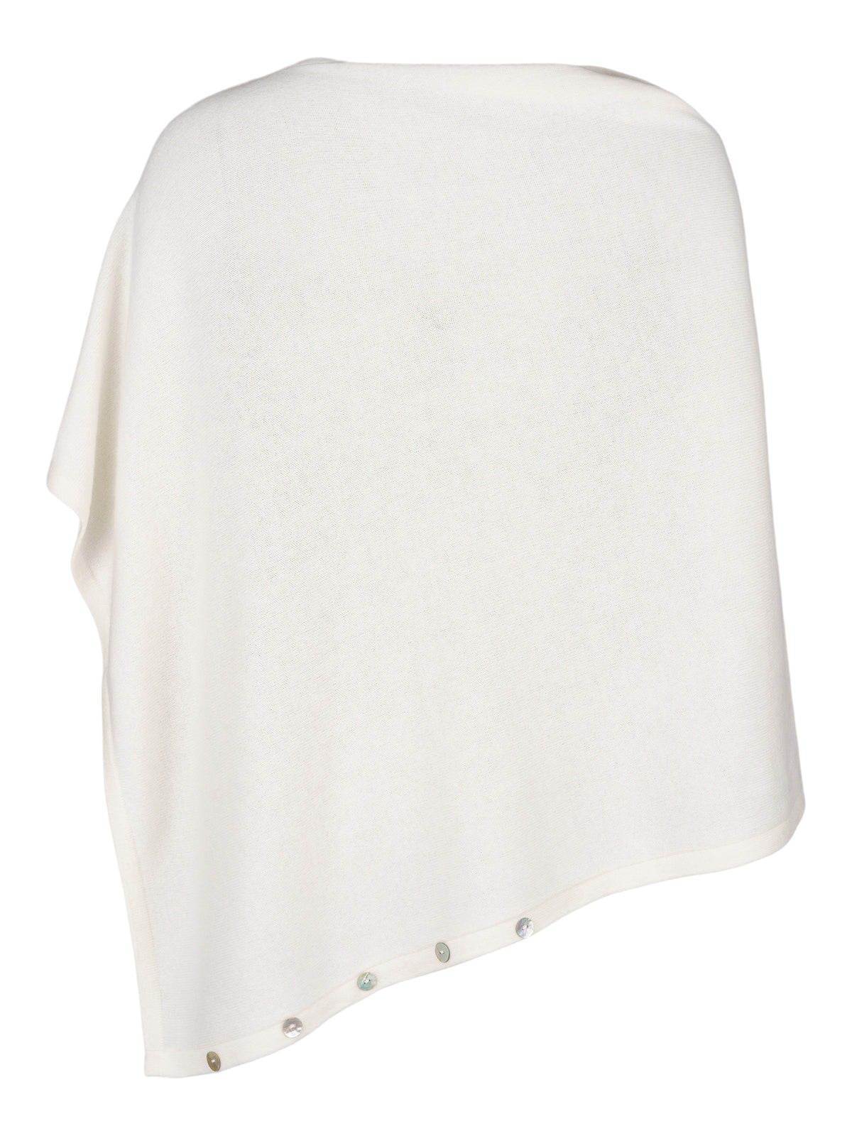 Made by Ester poncho i färgen offwhite - Modevillan
