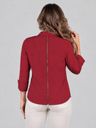 Joseph Ribkoff skjortblus, deep cherry - Modevillan