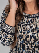 Betty Barclay topp, blue multi – randiga detaljer - Modevillan