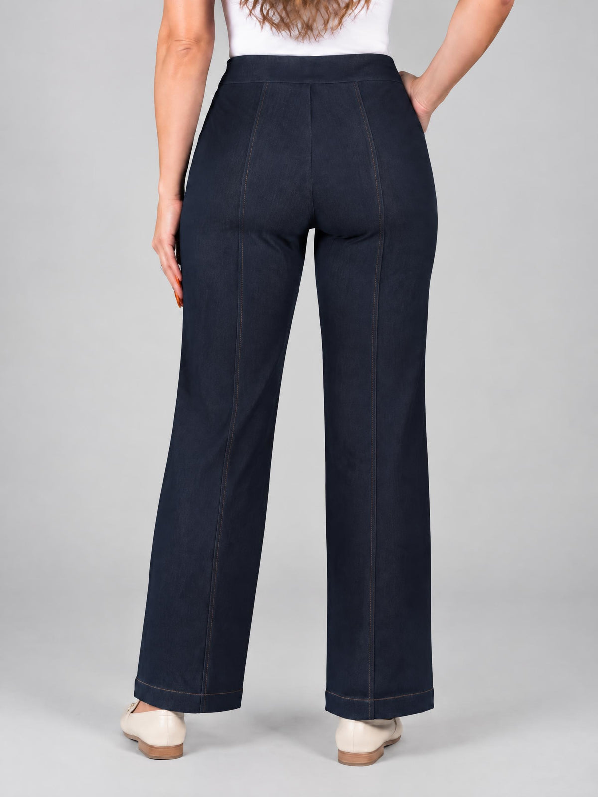 Frank Lyman byxa, dark blue – bootcut - Modevillan