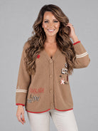 Rabe kofta, caramel – broderade patches - Modevillan
