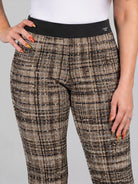 Cambio byxa francis, black beige – mönstrad - Modevillan