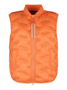 Catnoir väst, bright orange – quiltat mönster - Modevillan
