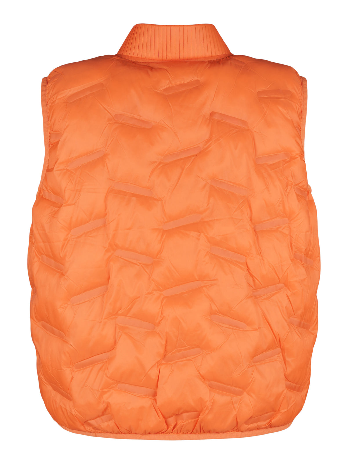 Catnoir väst, bright orange – quiltat mönster - Modevillan