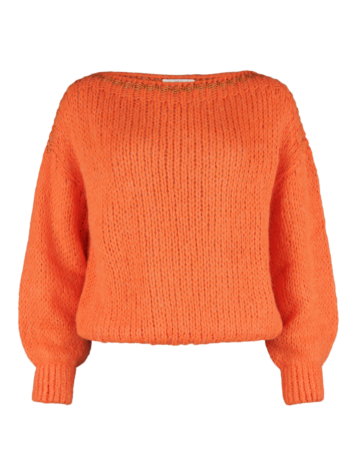 Catnoir tröja, bright orange – glittertråd - Modevillan