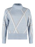 Micha tröja, light blue – glittertråd - Modevillan
