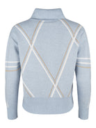 Micha tröja, light blue – glittertråd - Modevillan