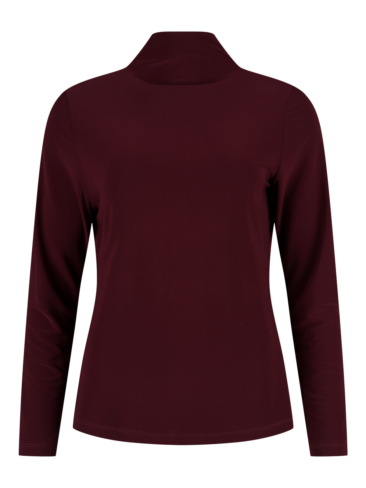 Frank Lyman topp, burgundy – polokrage - Modevillan