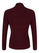 Frank Lyman topp, burgundy – polokrage - Modevillan