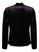 Joseph Ribkoff kavaj, black – sammet - Modevillan