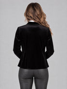 Joseph Ribkoff kavaj, black – sammet - Modevillan