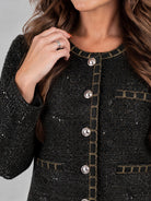 Rene Derhy jacka, black – glittertråd - Modevillan