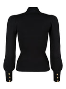 Lauren tröja, black – puffärm - Modevillan