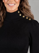 Lauren tröja, black – puffärm - Modevillan