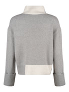 Six-O-Seven tröja, light grey – uppvikta ärmslut - Modevillan