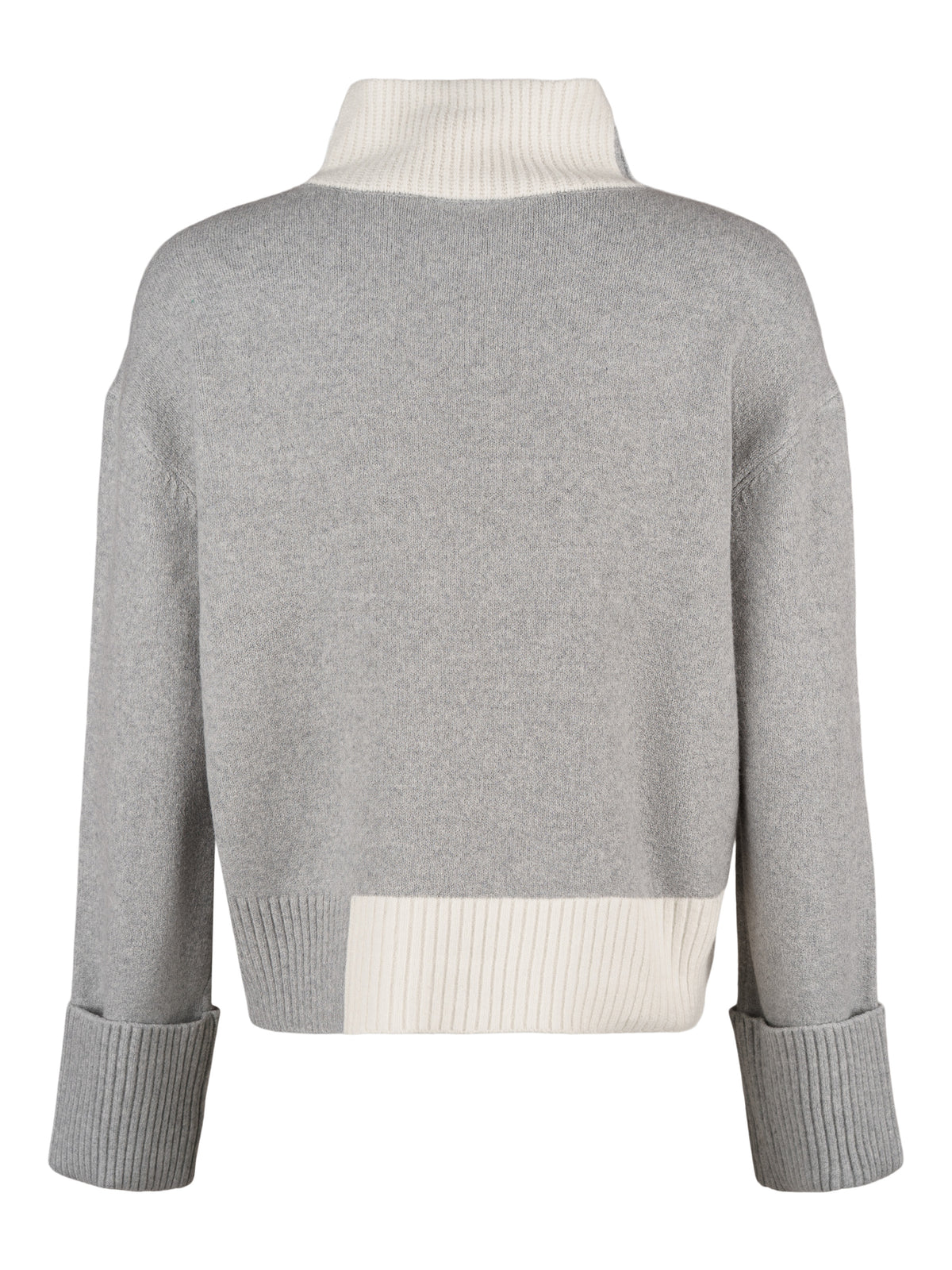 Six-O-Seven tröja, light grey – uppvikta ärmslut - Modevillan