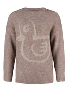 Six-O-Seven tröja, taupe – glittertråd - Modevillan