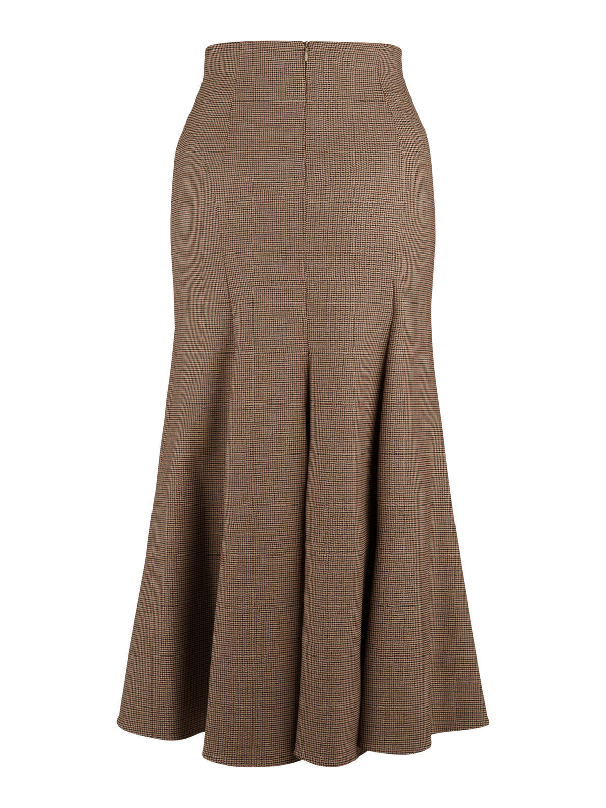 Marella kjol, beige – rutigt mönster - Modevillan