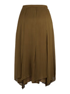 Marella kjol, green – asymmetriskt fall - Modevillan