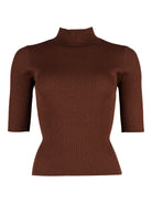 Marella topp, brown – insydda paljetter - Modevillan