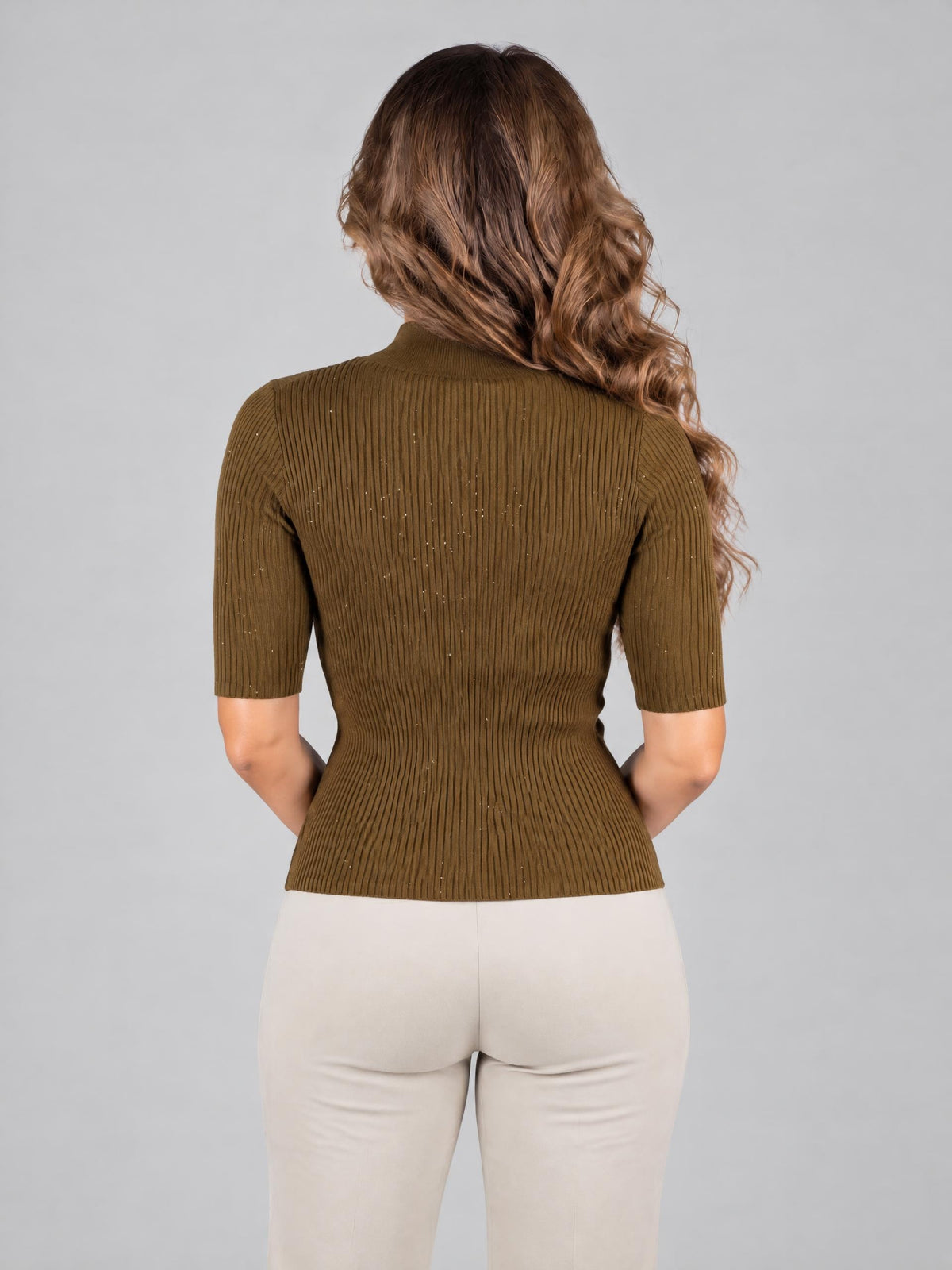 Marella topp, green – insydda paljetter - Modevillan