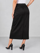 Access kjol, black – skinnimitation - Modevillan