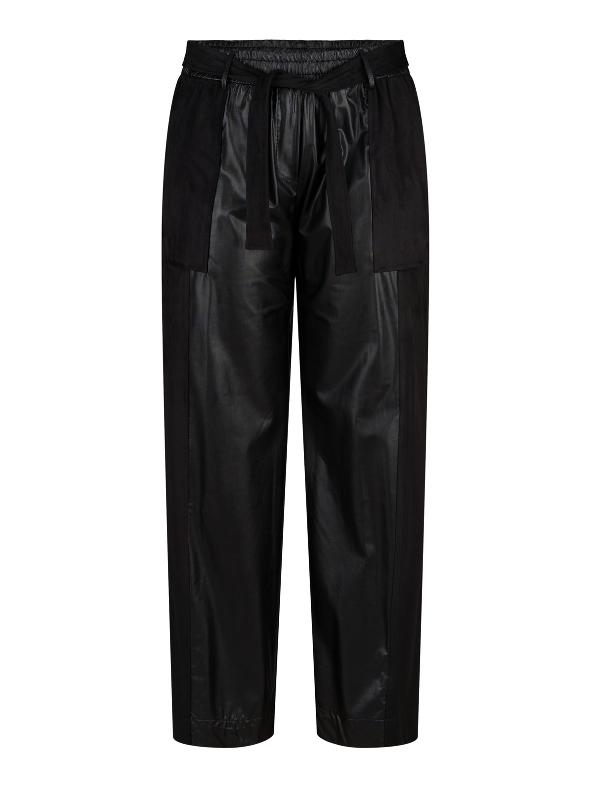 Access byxa fullängd, black – skinn- och mockaimitation - Modevillan