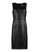 Frank Lyman klänning, black – skinnimitation - Modevillan