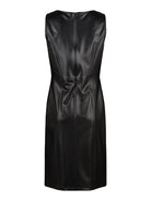 Frank Lyman klänning, black – skinnimitation - Modevillan