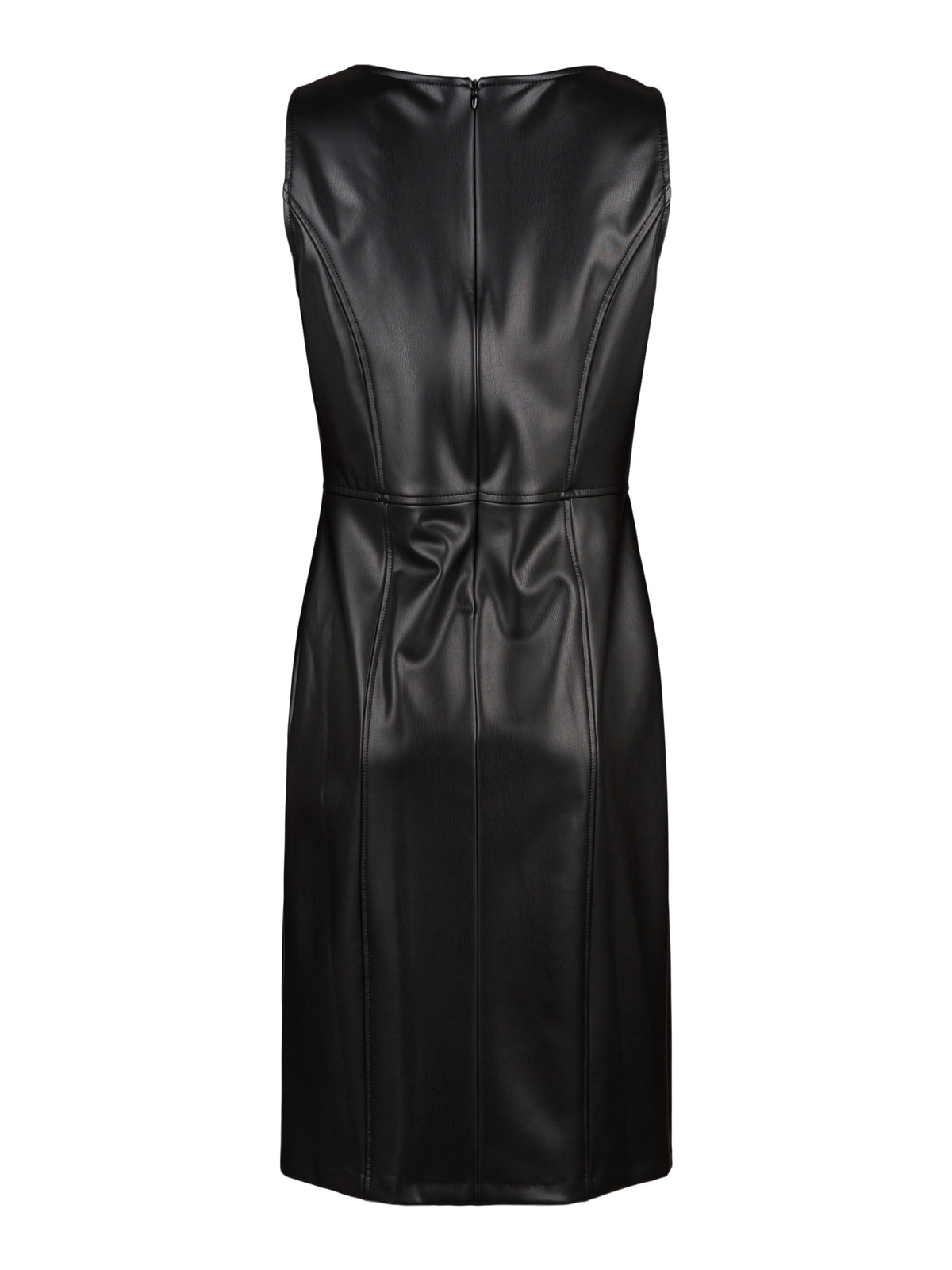Frank Lyman klänning, black – skinnimitation - Modevillan