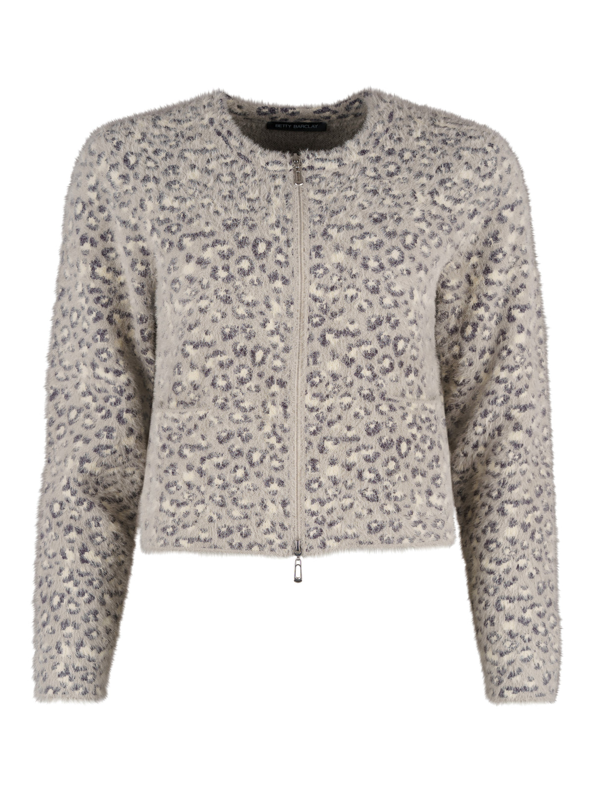 Betty Barclay kofta, animalprint – dubbelzip - Modevillan