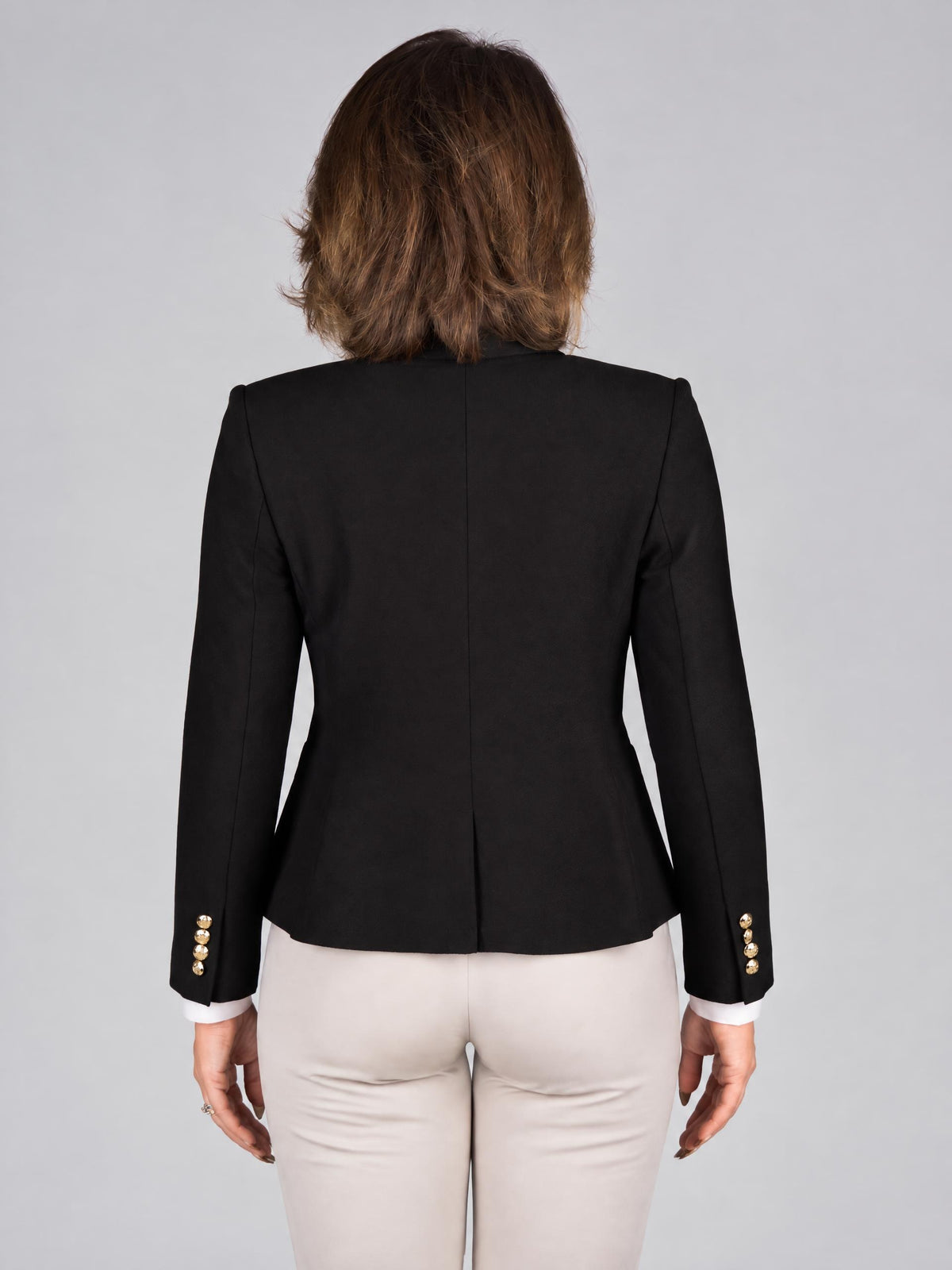 Lauren kavaj, black – guldknappar - Modevillan