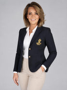 Lauren kavaj, navy – guldknappar - Modevillan