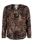 Catnoir blus, animalprint – motveck - Modevillan