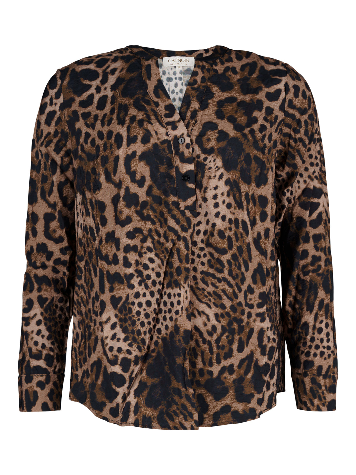 Catnoir blus, animalprint – motveck - Modevillan