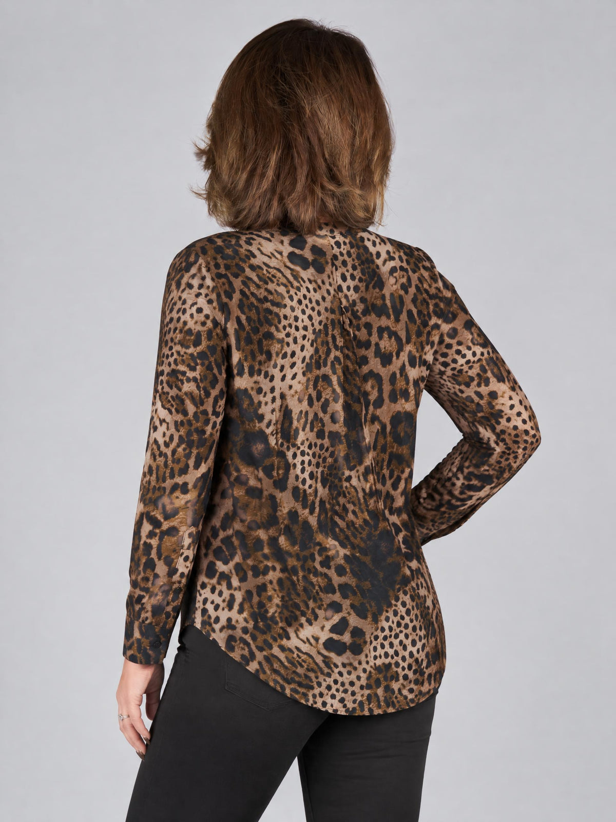 Catnoir blus, animalprint – motveck - Modevillan