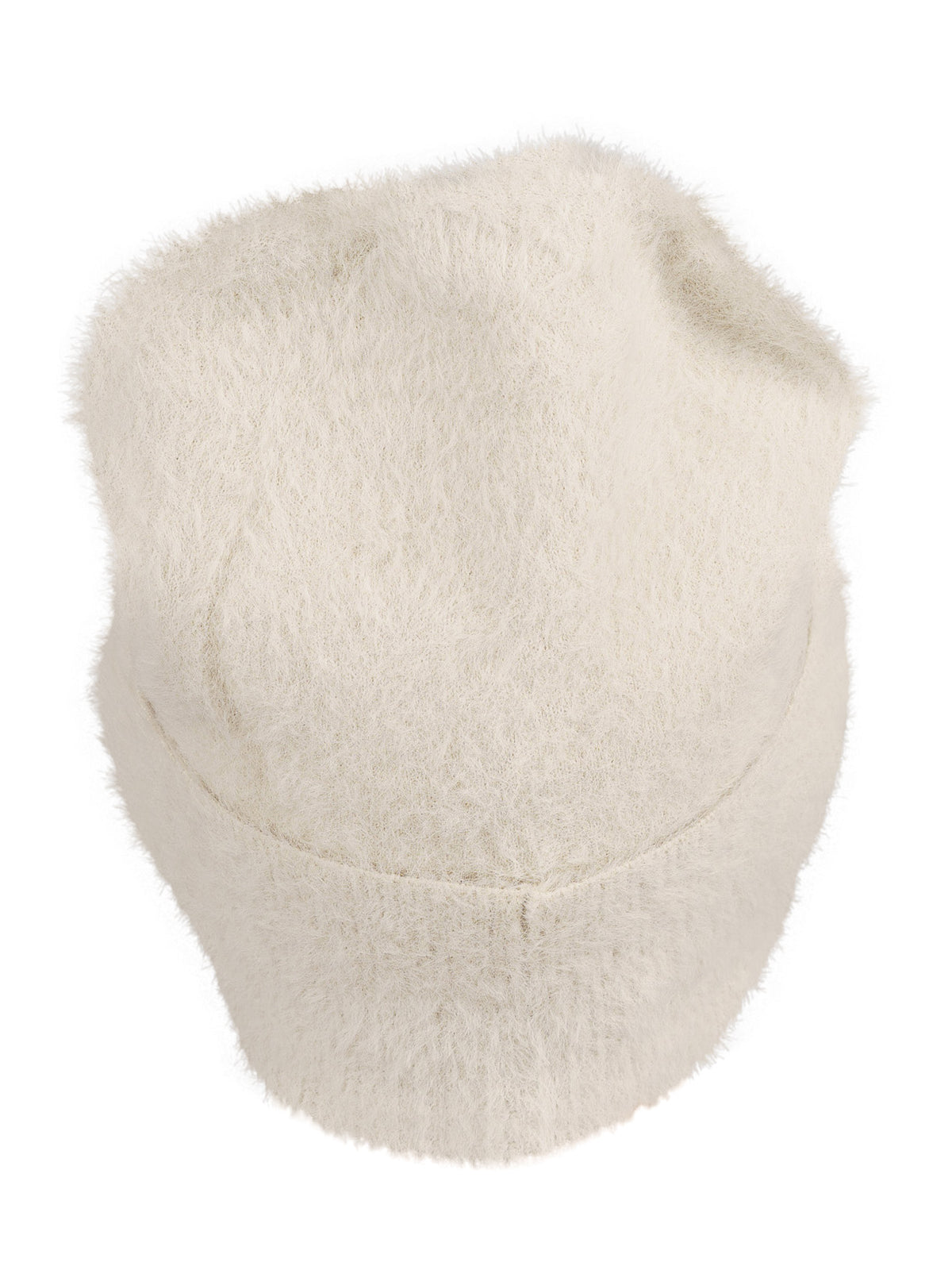 Betty Barclay mössa, pastel sand – stickad i fluffigt garn - Modevillan
