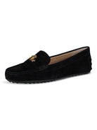 Lauren loafers, black – guldemblem - Modevillan