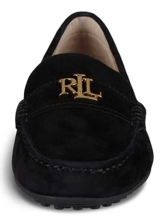 Lauren loafers, black – guldemblem - Modevillan