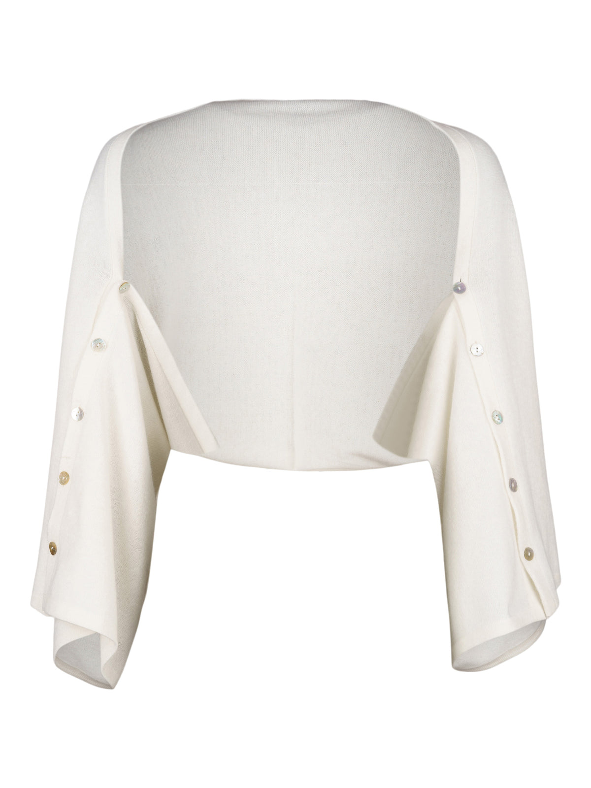 Made by Ester poncho i färgen offwhite - Modevillan